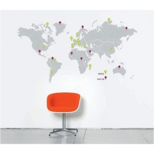 Sticker traveller map - Domestic