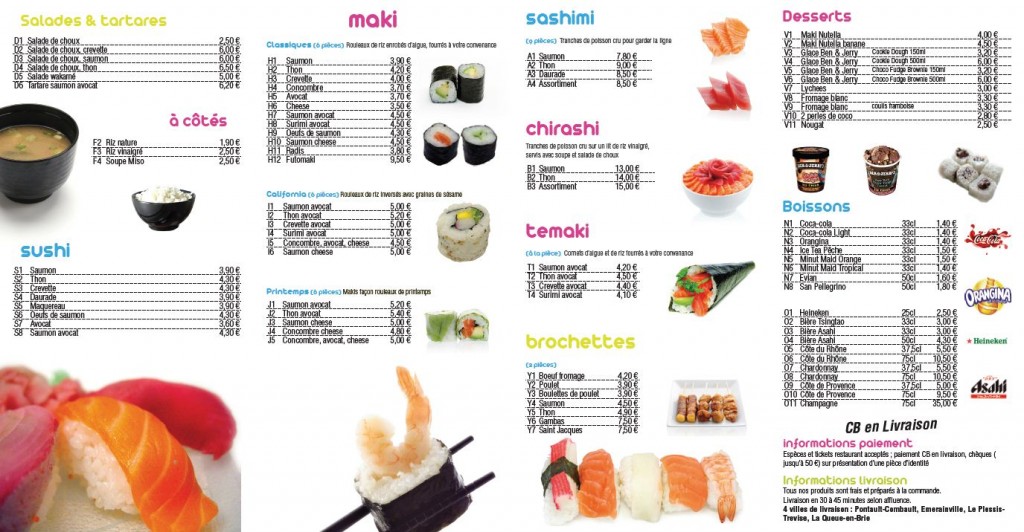 Carte Chrono Sushi 2